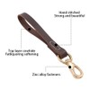 DONGKER 11.8" Short Dog Leash, Leather No Tangle Dog Leash