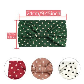 6 Pieces Headbands for Women, Wide Boho Headscarves, Non-Slip Bandanas, Hair Bands, Elastic Hair Accessories, Knotted Turbans Head Wrap Adults