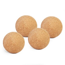 Yoga Studio Unbranded Kork-Massagebälle, 4er-Pack, Triggerpunkt-Therapieball, Korkball-Roller für Muskelverspannungen, Tiefengewebeentlastung, 4er-Set (6 cm)