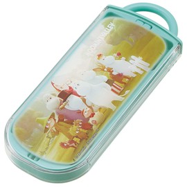 Skater TACC2 Children's Trio Set Chopsticks for Bento Lunch Box Chopsticks Spoon Fork Moomin Animation 6.5 inches (16.5 cm)