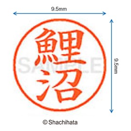 シャチハタ 印鑑 ハンコ ネーム9 XL-9 印面9.5ミリ 鯉沼