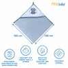 MEA BABY Towel with Hood, 100% Cotton, 100 x 100