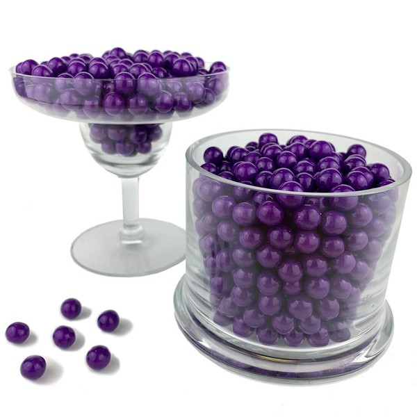 Color It Candy Dark Purple Sixlets 2 Lb Bag - Perfect For Table Centerpieces, Weddings, Birthdays, Candy Buffets, & Party Favors.
