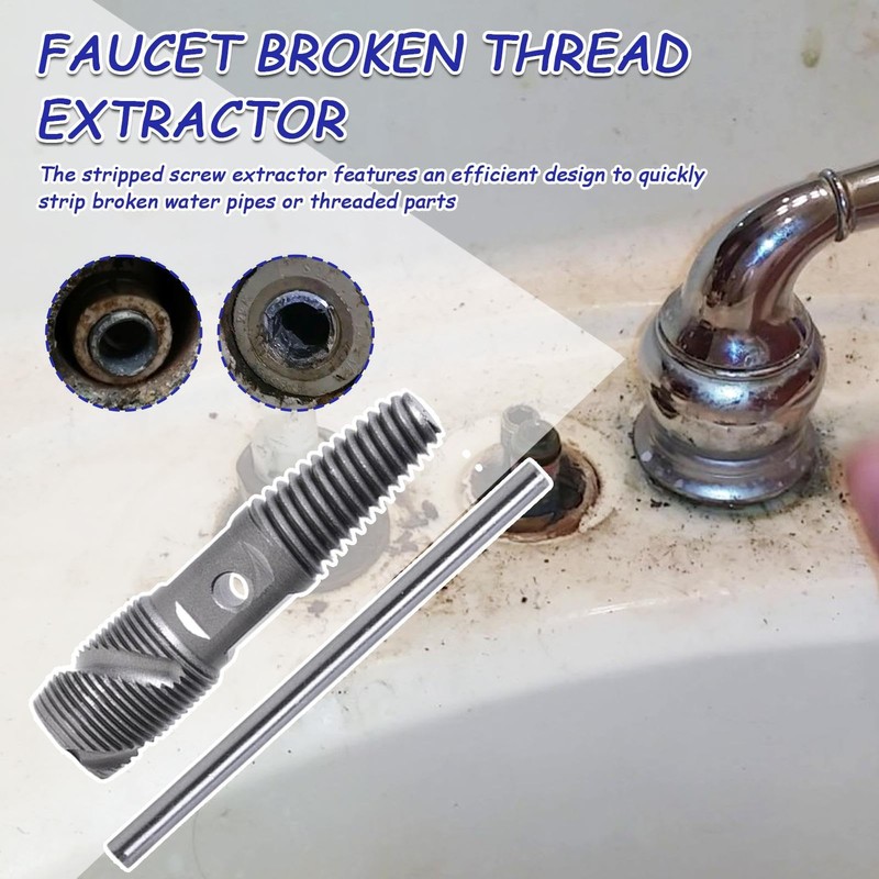 Screw Extractor - Water Pipe Maintenance Tool | 1/2in 3/4