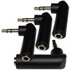 CESS L Shape Right Angle 3.5mm Male to Female Stereo