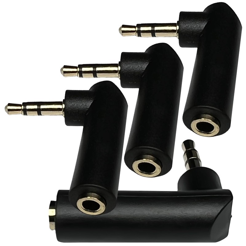 CESS L Shape Right Angle 3.5mm Male to Female Stereo