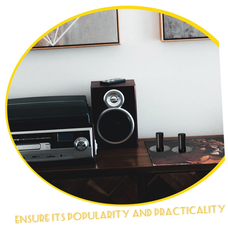 CAXUSD 2pcs Speaker Bracket Support Stand Aluminum Alloy Base for