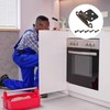 sourcing map Cabinet Kitchen Inset Hinges, 2Pcs 1/2" Overlay Semi-Concealed