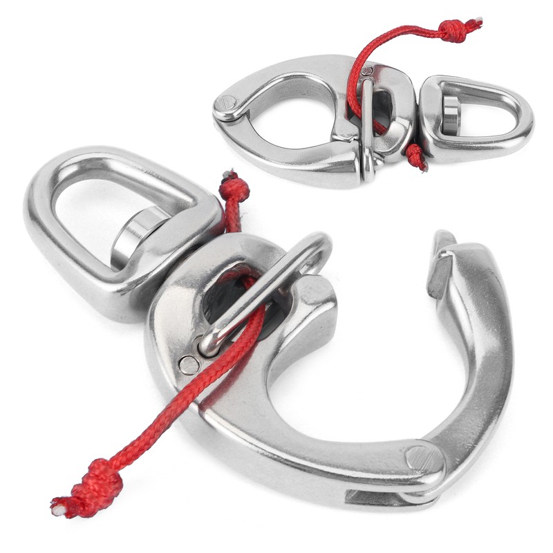 Boat Fast Eye Snap Hook 316 Stainless Steel 360° Rotation