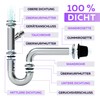 Universal Siphon for Washbasins and Washbasins with Device Connection -