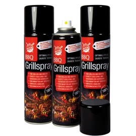 Boyens BBQ-Grillspray (3 Dosen) zum Grillen und Braten Pflegespray für Edelstahl und Gußeisen 200ml Dose Grillspray Trennspray Trennfett Trennmittel