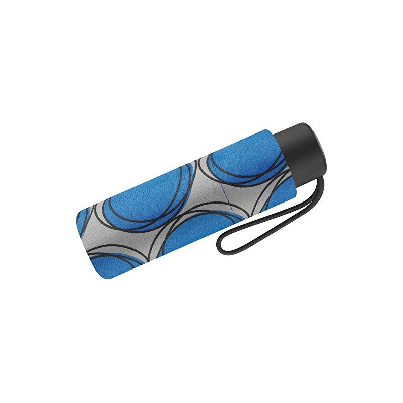 Pierre Cardin Petito Dots & Circles Pocket Umbrella, Stongblue