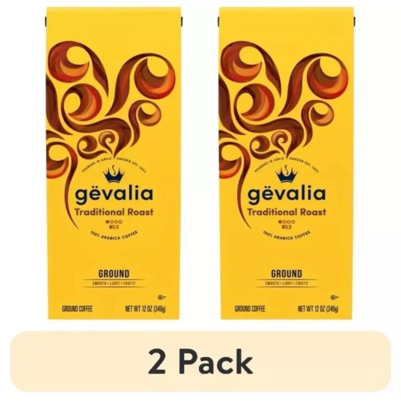 Unbranded (2 Pack) Gevalia Traditional Mild Ground Coffee, 12 Oz.