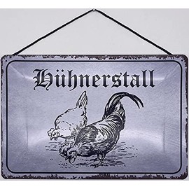Blechschild Blechemma Wall Decoration Sign with Cord 30 x 20 cm