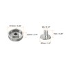 sourcing map 20set Flat Head Stud Spike 10mm Alloy Purse