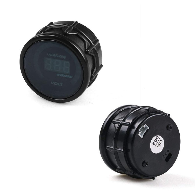 2'' 52mm 12V Car Digital Smoked Analog Electronic Voltmeter Voltage