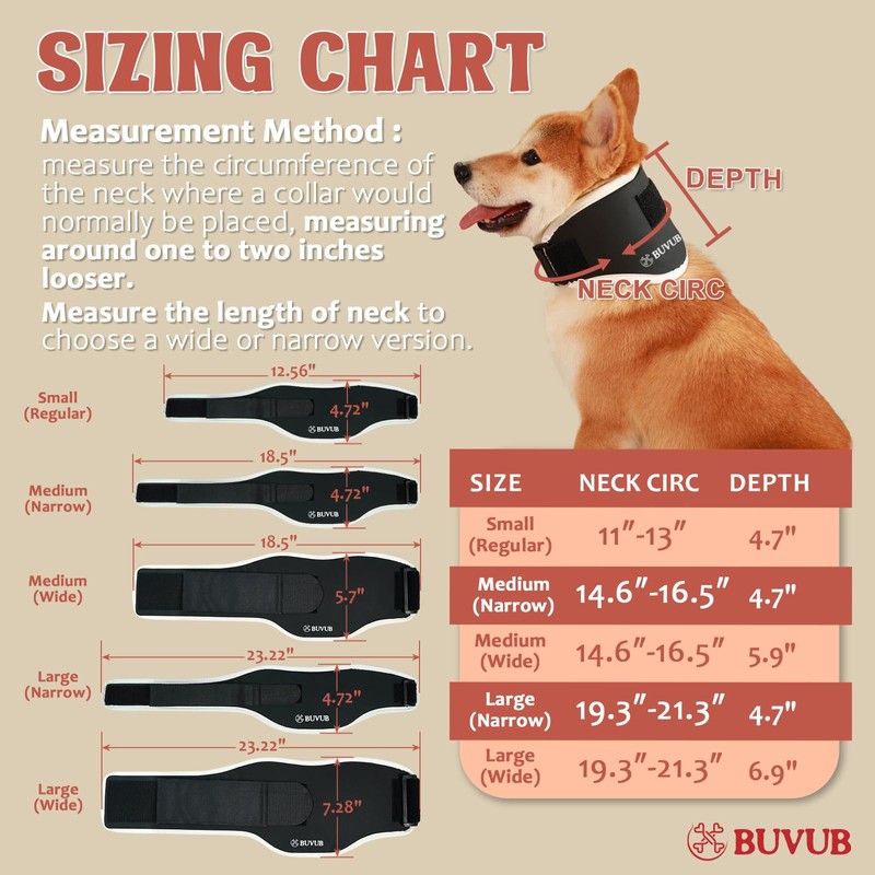 BUVUB Dog Neck Brace Supports Pet's Necks with Intervertebral Disk