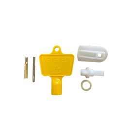 Meter Box Repair Kit - Key, Hinges and Latch - Single Latch, Hinge, and Meter Box Key Set for Quick and Easy DIY Installation - Compatible with Gas, Electric, and Water Meter Boxes