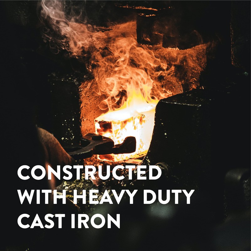 GasOne High Pressure Cast-Iron Burner Head with Brass Fitting Orifice