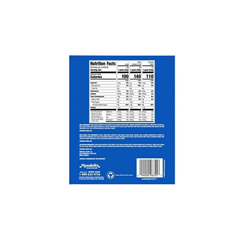 Oreo Variety Pack, 60 count