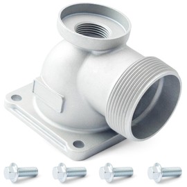 Dusledel NPT Threaded Outlet with 4 Bolts Replacement for Predator 2 inch 212cc Engine Semi-Trash Water Pump Replace 63405 56160