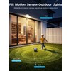 nibuuecer Solar Fence Lights Outdoor with Motion Sensor, 2 Pack