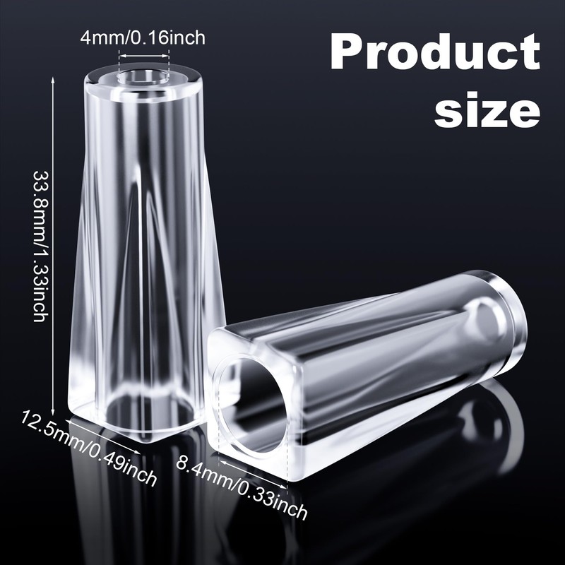 CHANZET Blind Pull Cord Knobs 40pcs, Clear Plastic Window Blind