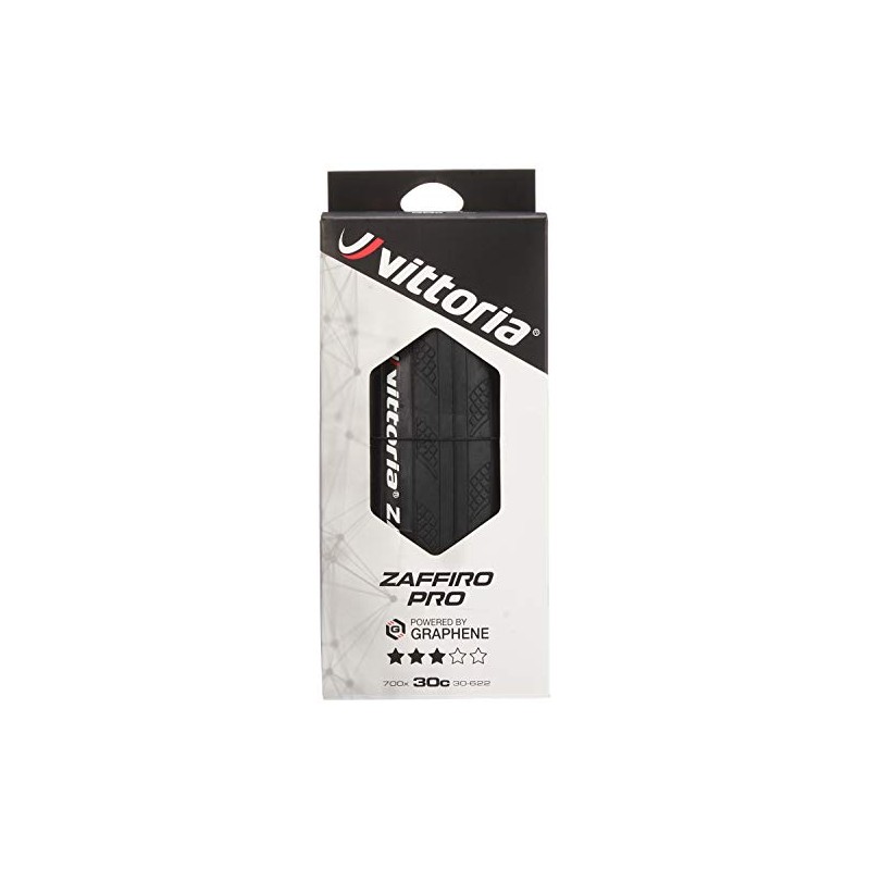 Vittoria Unisex's Zaffiro Pro V Bicycle Tyre, Black, 700x30c