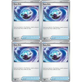 Tera Orb 189/191 - Surging Sparks - Trainer Card Lot x4 - Playset