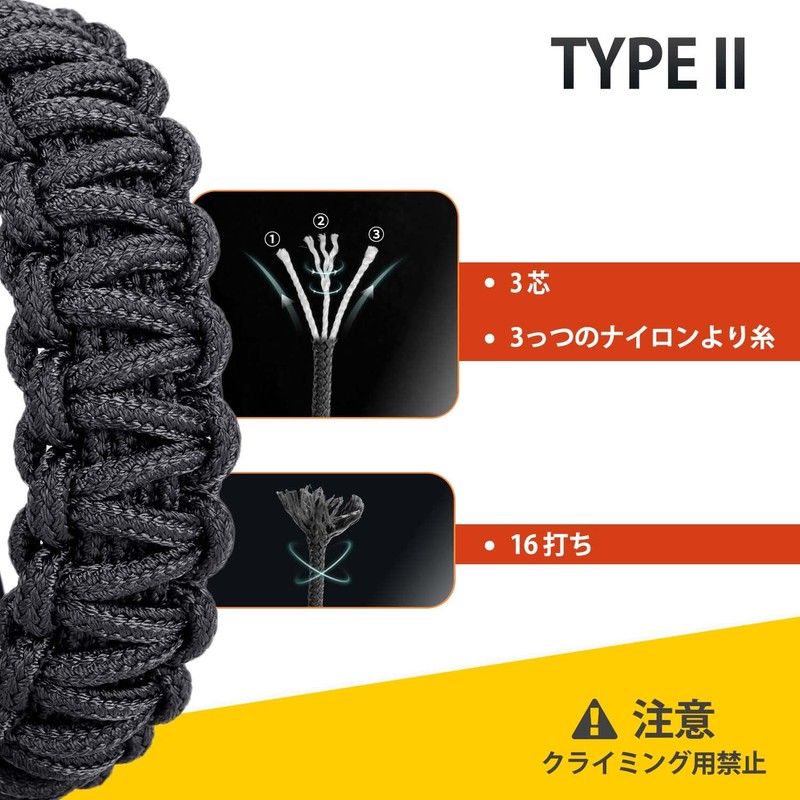 Brotree Paracord 0.1 inch (3 mm), 3 Cores, Guy Rope,