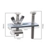 ECSiNG 8PCS T-Nut Compressor Clamps Kit Adjustable T-Track Mini Hold