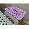TRANOMOS Foldable Shower Stool for Shaving Legs, Purple Pedicure Foot