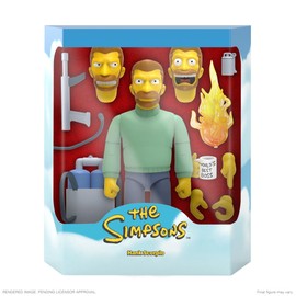 Super7 Ultimates The Simpsons Hank Scorpio - 7" The Simpsons Action Figure with Accessories Classic TV Show Collectibles and Retro Toys