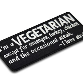 Service Dog Patch Dog Patches Funny Patch Assistance Dogs Patch Dog Patch (Im a Vegetarian - Patch)