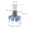 sourcing map 360 Degree Rotary Encoder Code Switch Digital EC11
