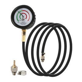 DUOYI Exhaust Back Pressure Tester 2.5" HD Pressure Gauge Exhaust Back Pressure Gauge Kit with 6ft Hose Oil Pressure Gauge Shockproof Rubber Cover Exhaust Pressure Gauge,Car Exhaust Pressure Tester