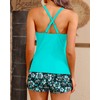 Women Tankini Swimsuits with Shorts - Two Piece Tummy Control
