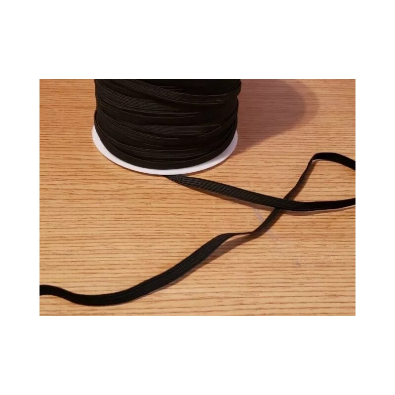 Unbranded 10 yards 1/4” BLACK or WHITE Elastic Band Trim
