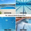 Nicecho 72" long pole Swimming Pool cleaning Brush + 18"