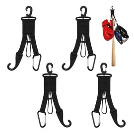 ChimimeDecor Baseball Softball Gear Hanger Dugout Organizer Baseball Bat Holder with Glove Clip and Helmet Hook for Playground Fence