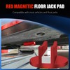 Chelhead Red 2 Packs Universal Floor Jack Pad Pinch Weld