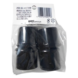 Wake Sangyo GK-014 Chair Cap, Round Shape, Black, 1.3 inches (32 mm), Pipe Chair, Floor, Scratch Prevention, Pack of 4