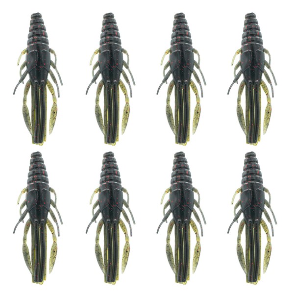 6th Sense Fishing Crube Soft Plastic Creature Bait (Darkmelon Neon)