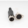 RUNCCI-YUN 16pcs DIN Male Female Soldering Connector 4-Pin for Panel