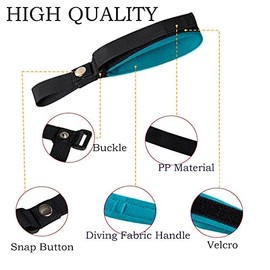 LFCXHTY 2 Pack Dog Leash Wrist Safety Strap, Dog Leash Wrist Strap for Hands Free, Soft Comfortable Diving Fabric, Light Blue Color