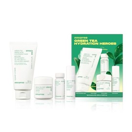 innisfree Hydration Heroes Green Tea Skincare Routine Set: Hydrate & Glow with Antioxidants & Amino Acids