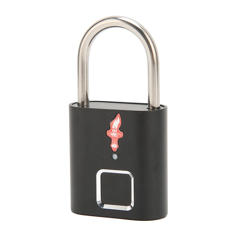 Fingerprint Padlock Biological Recognition Aluminium Alloy USB Rechargeable Support 10