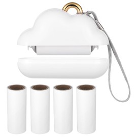 Fusselrolle 5 Rollen mit 1 Abroller Lint Roller Extra Klebrige Fusselrolle Kleidung Wiederverwendbare Fusselroller Mini Tierhaarentferner Reise Fusselroller für Kleidung Haare Katzenhaare Hundehaare