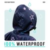 SaphiRose Lightweight Kids Rain Poncho Waterproof Jacket Zipper Up Rain