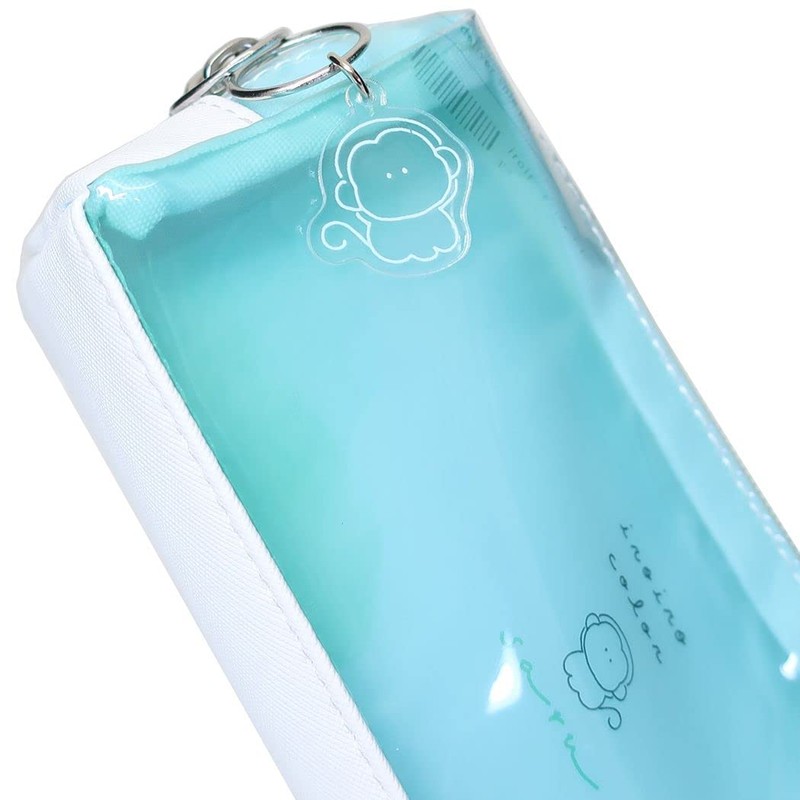 Kamiojapan iroiro color Clear Twin Zipper Pen Case Monkey